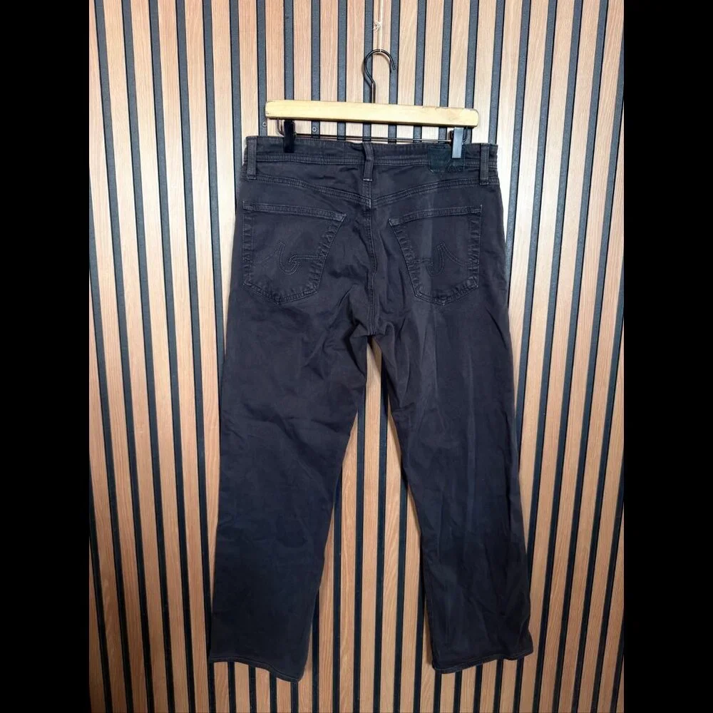 AG Adriano Goldshmied Chino Pants 33 x 34 Gray Men’s The Protege Straight Leg - Picture 2 of 8